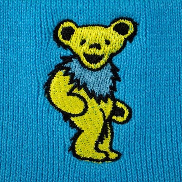 Grateful Dead Blue and Yellow Striped Beanie - Picture 7 of 10